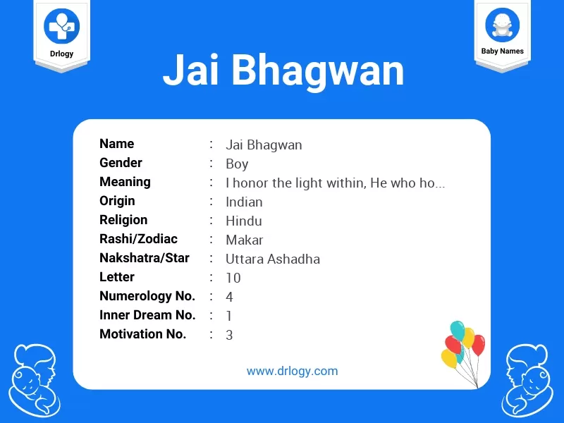 Jai Bhagwan Name Meaning